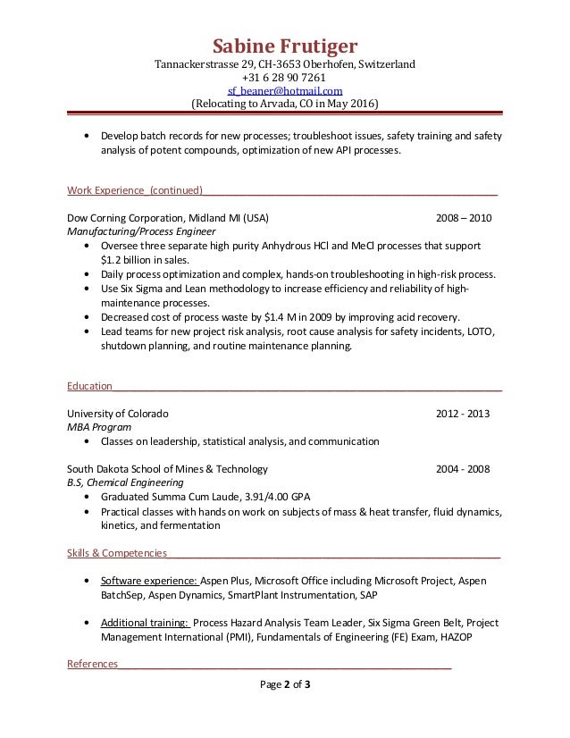 eit on resume