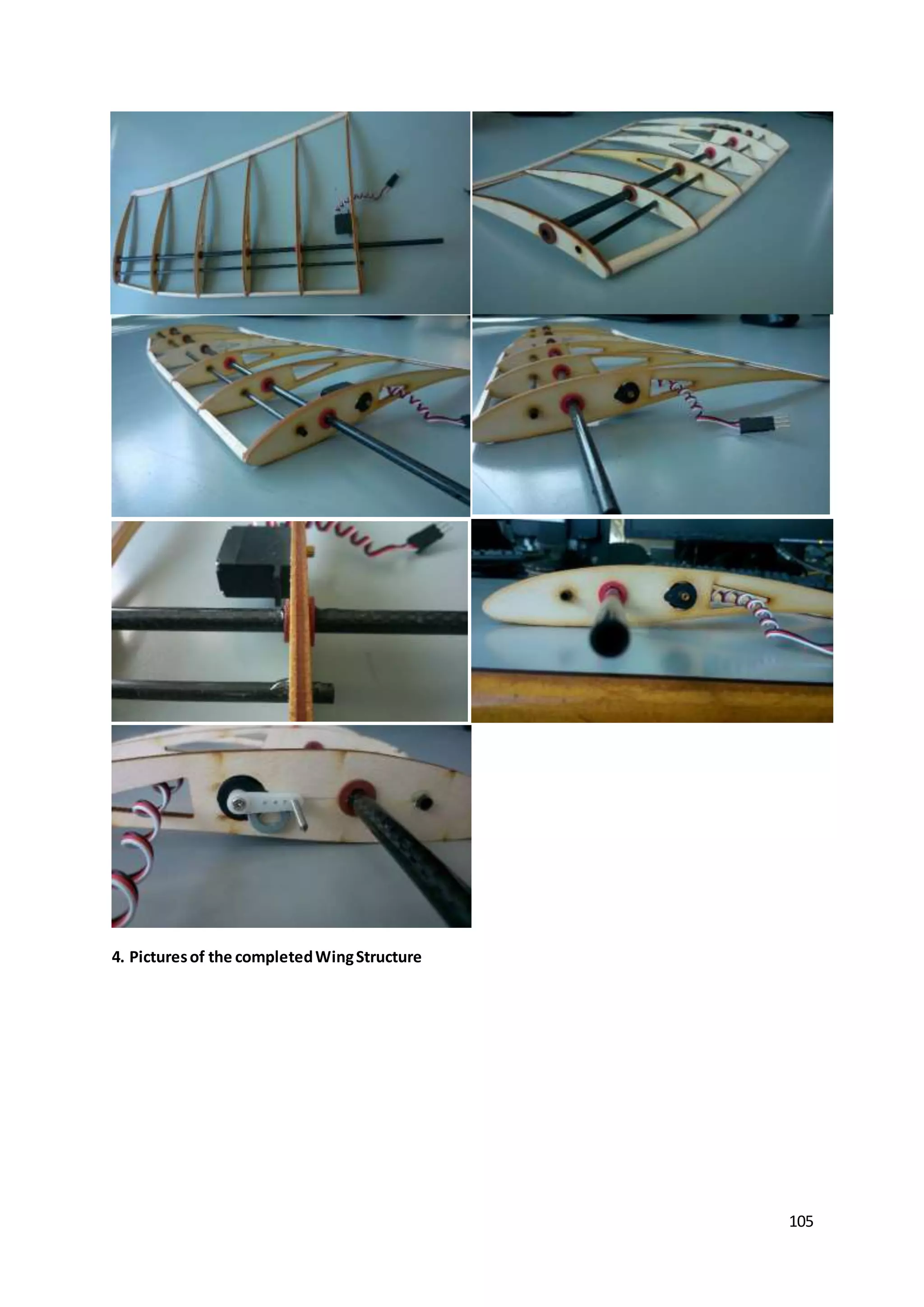 105
4. Picturesof the completedWingStructure
 