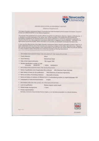 Master Degree and Master Degree Transcript | PDF