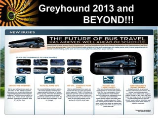Greyhound 2013 and
BEYOND!!!
 