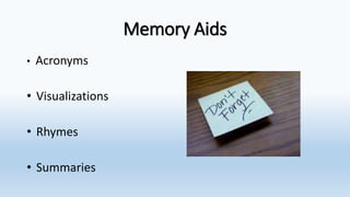 Memory, Concentration and | PPTX