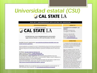 Universidad estatal (CSU)
 