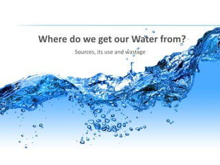 Water Conservation in India | PPTX