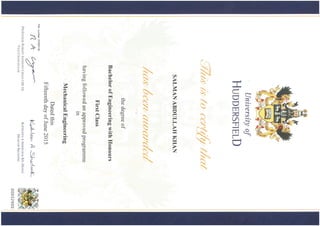 Degree certificate