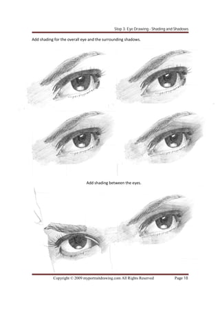 eye shading mastery: step-by-step guide to perfectly... 8 easystepstodrawinga portrait | PDF