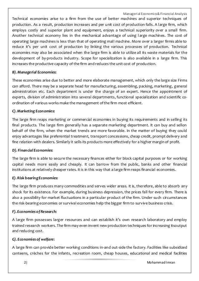 8 economies of scale
