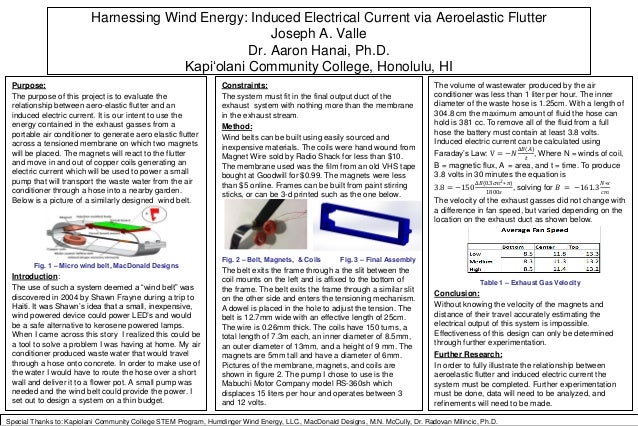 harnessing wind energy inducing