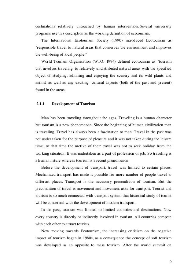 Ecotourism research paper image