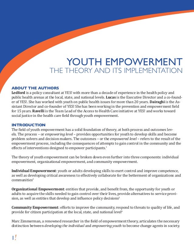 what is youth empowerment essay