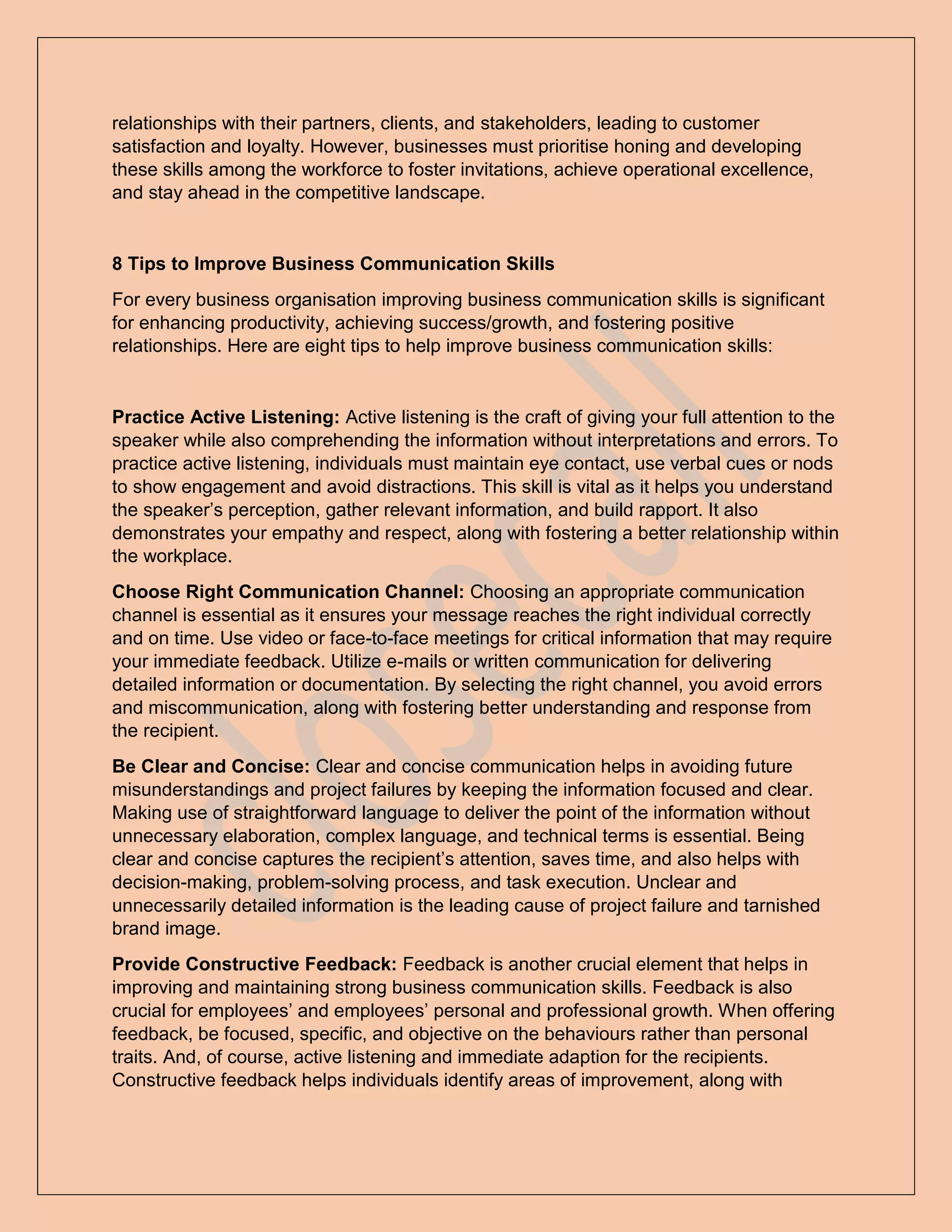 How To Improve Business Communication Skills Pdf 8 Effective Tips to Improve Business Communication Skills.pdf