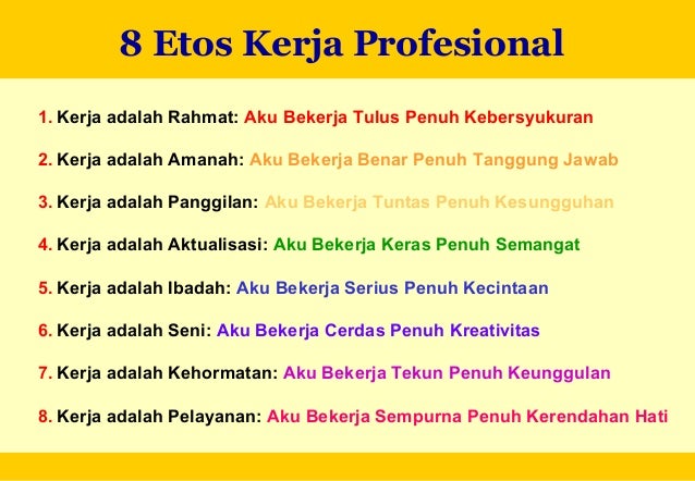 8 Etos Keguruan