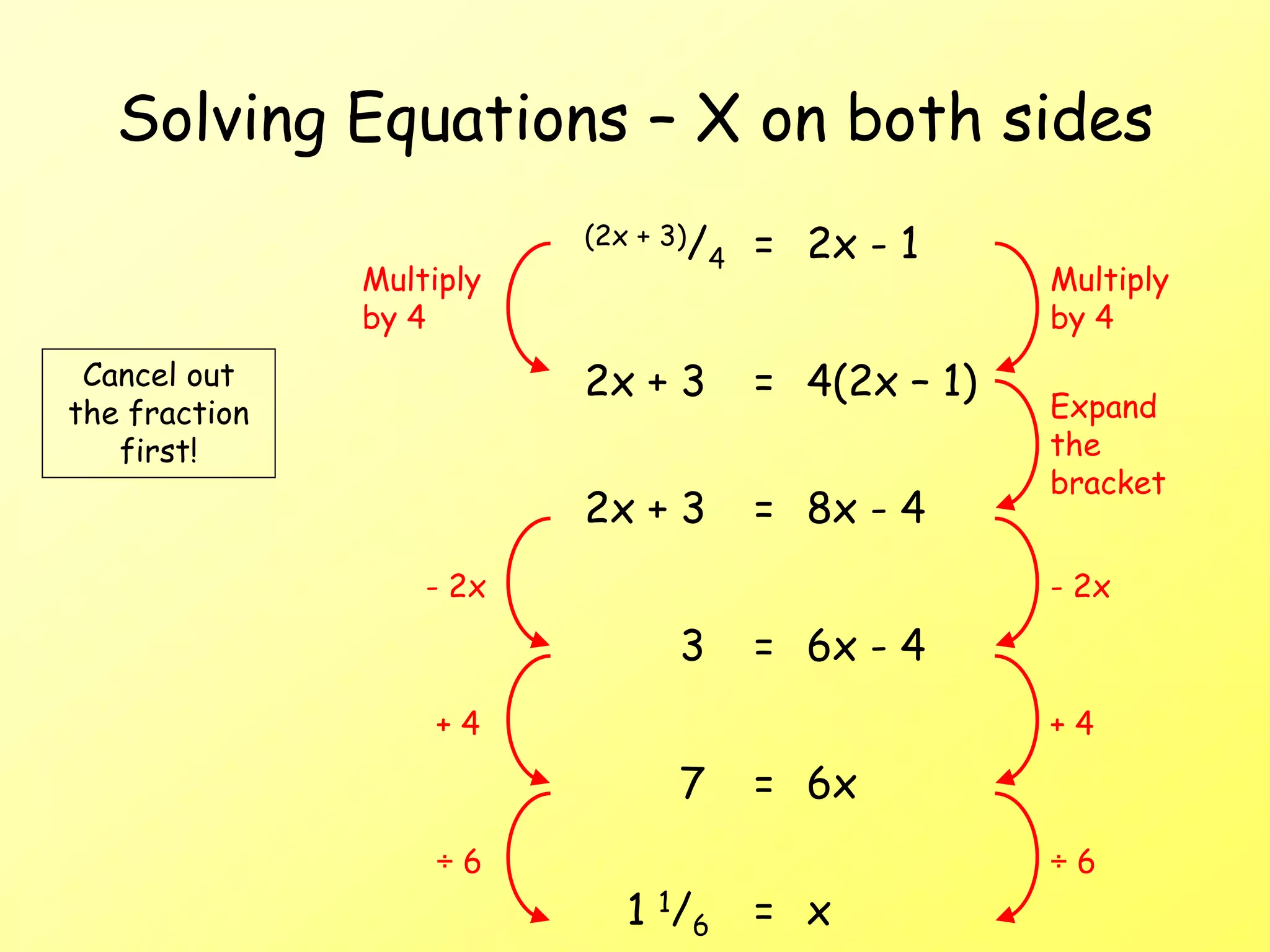8-equations-with-x-on-both-sides-higher-ppt