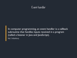 Javascript #8 : événements | PPT