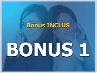 BONUS INCLUSEt pour rendre ce programme encore plus intéressant et pour te motiver à le payer IMMÉDIATEMENT, j’ai prévu des bonus incroyables.J’ai 3 nouveaux programmes de formation que j’ai créé, et que j’ai prévu de vendre très cher dans les semaines à venir.Tu auras accès à tout le contenu de ces 3 programmes si tu achètes le TPC maintenant.