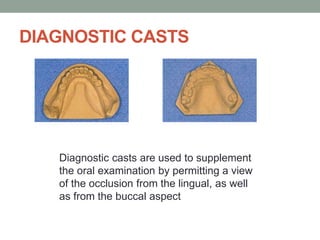 Examination,diagnosis and treatment planning in rpd | PPTX