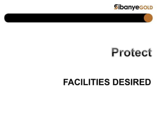 FACILITIES DESIRED
 