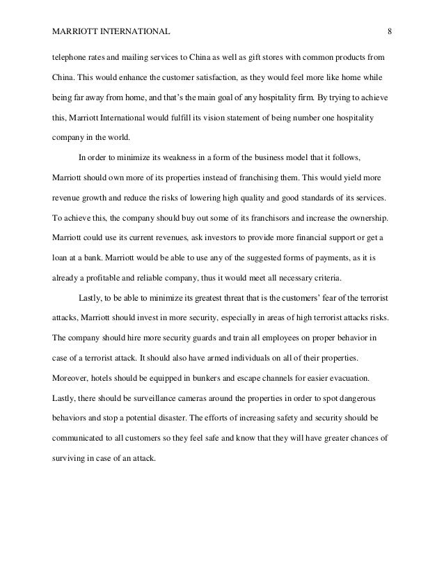 Marriott competitive advantage picture