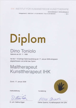 Diplome Maltherapeut