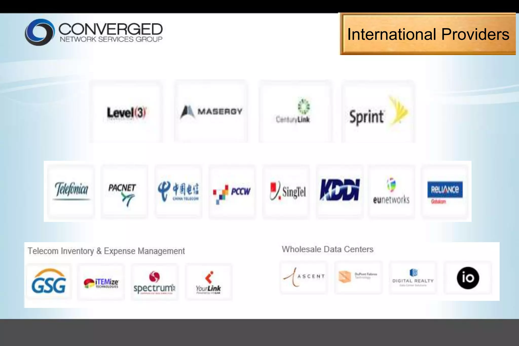 International Providers
 