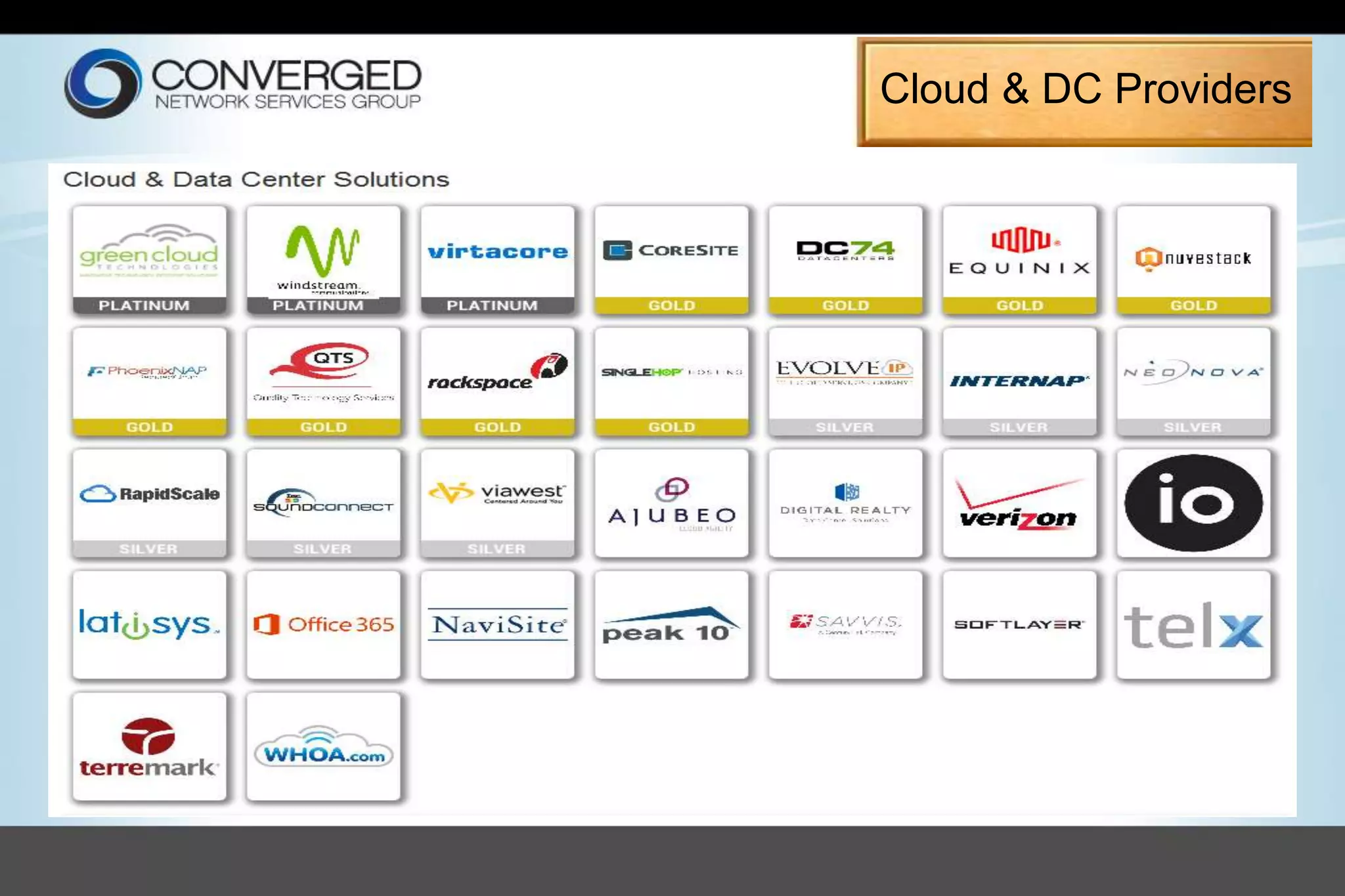Cloud & DC Providers
 