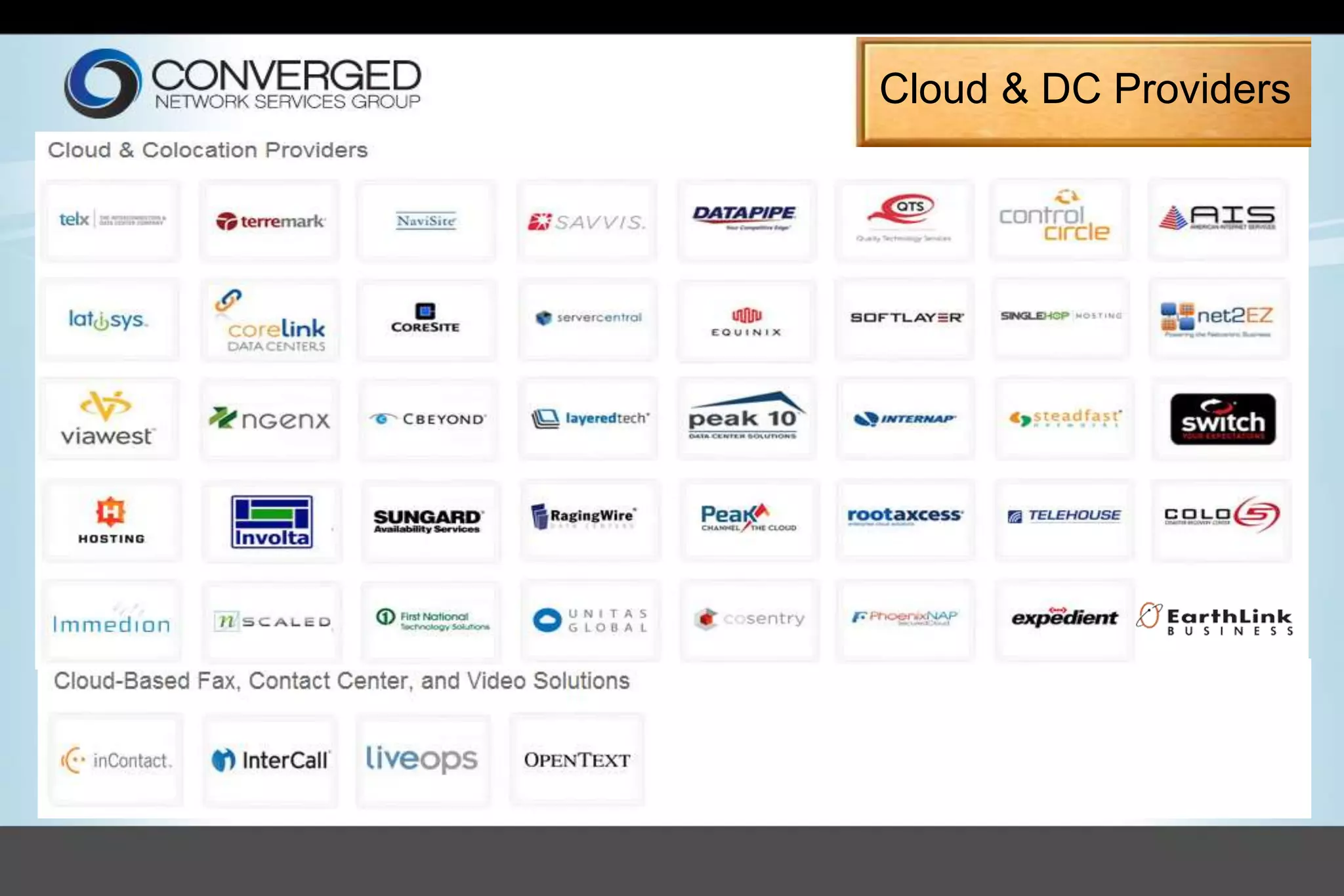 Cloud & DC Providers
 