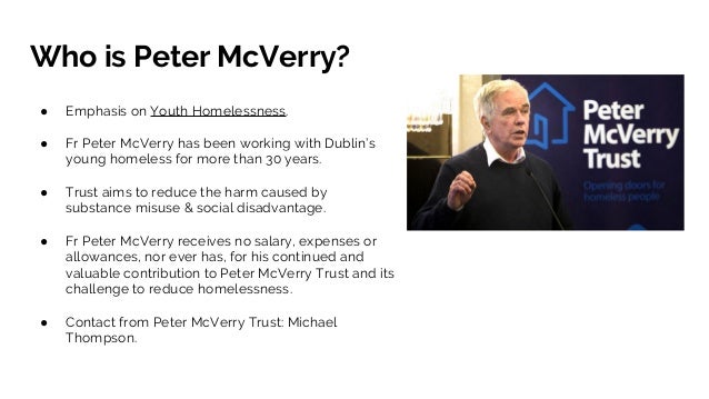 The Peter Mcverry Trust The Peter Mcverry Trust