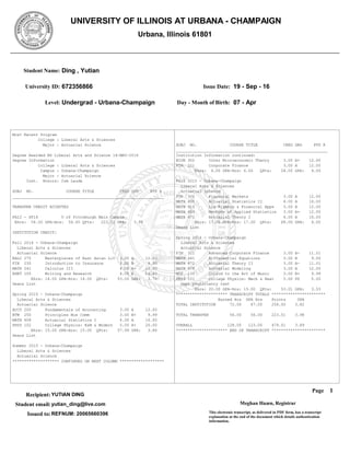 Uiuc Mcs Transcript 6JS7916541 | PDF