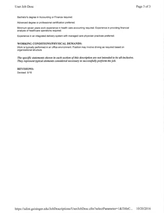 Financial Manager Job Description