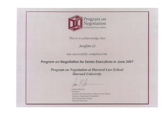 Harvard Negotiation Program
