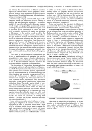 SCIENCE and EDUCATION a NEW DIMENSION PEDAGOGY and PSYCHOLOGY Issue 20