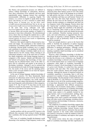 SCIENCE and EDUCATION a NEW DIMENSION PEDAGOGY and PSYCHOLOGY Issue 20