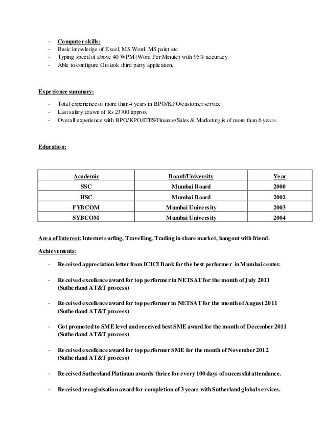 resume type wpm typing skills on resumes
