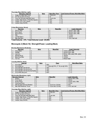 Sample Workout Program | DOCX