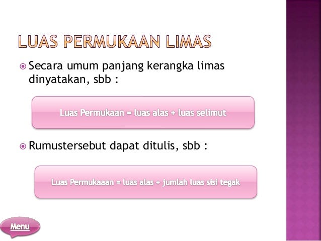 8 F6 Prisma Dan Limas