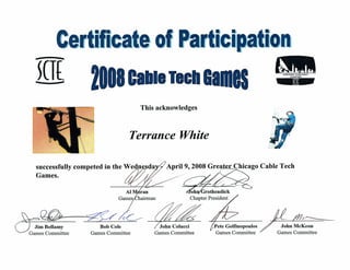 2008 Cable Games