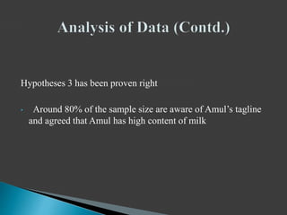 Brand Dossier on Amul ice cream | PPTX