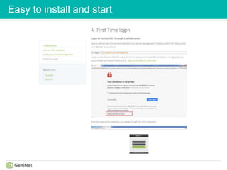 Easy to install and start
 