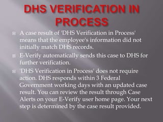 E-VERIFY PRESENTATION BY ABHISHEK NAGPAL | PPT