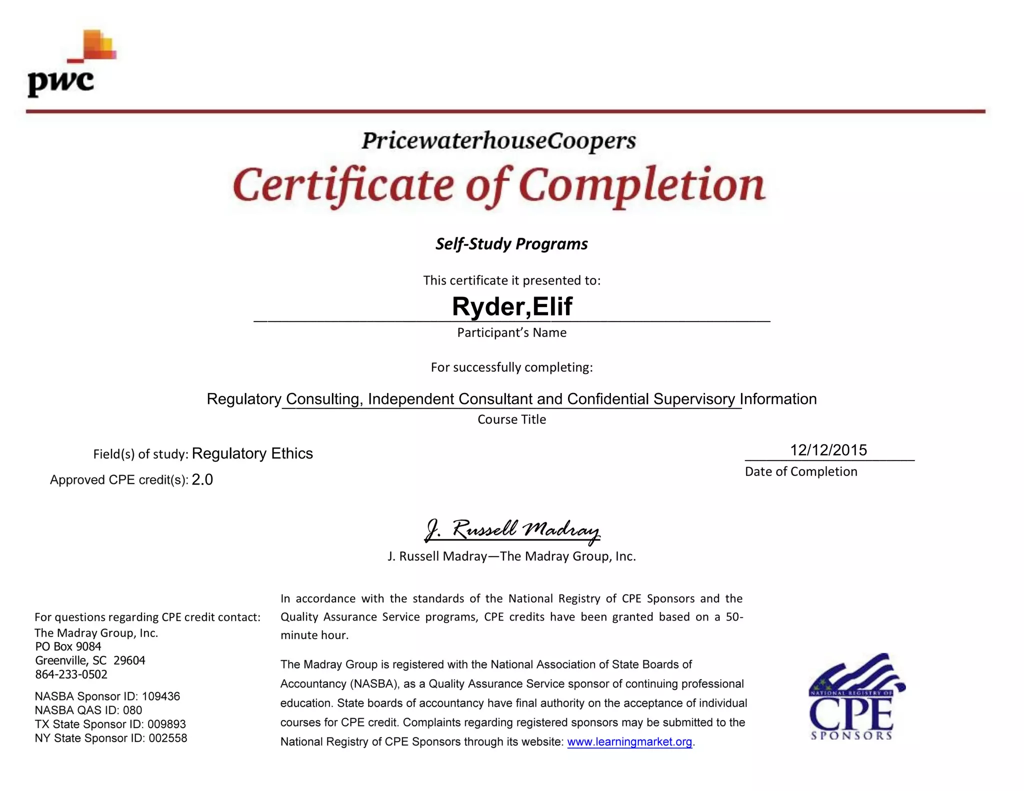 Certificate PPT