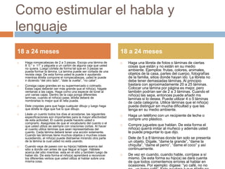 Como estimular el habla y lenguaje de su niño; algunas actividades | PPTX