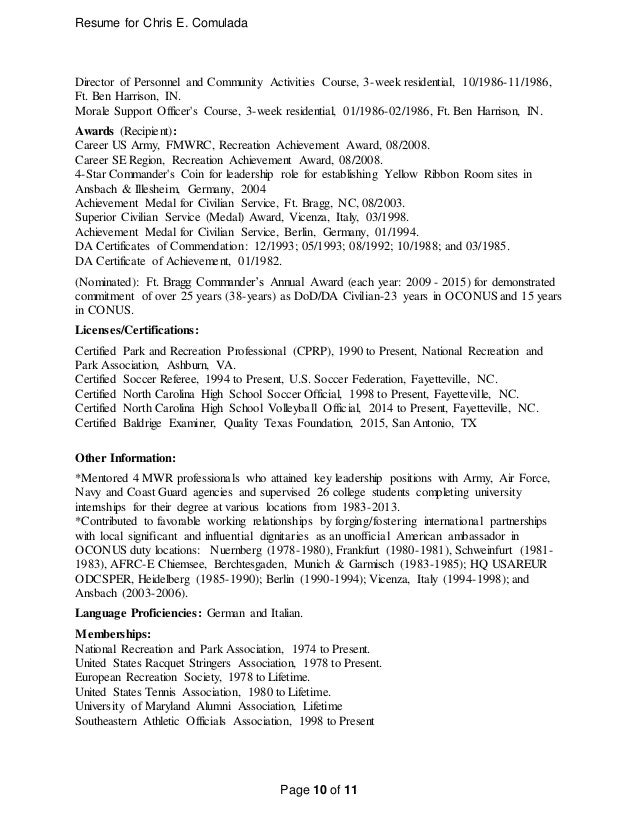 sports management resume samples