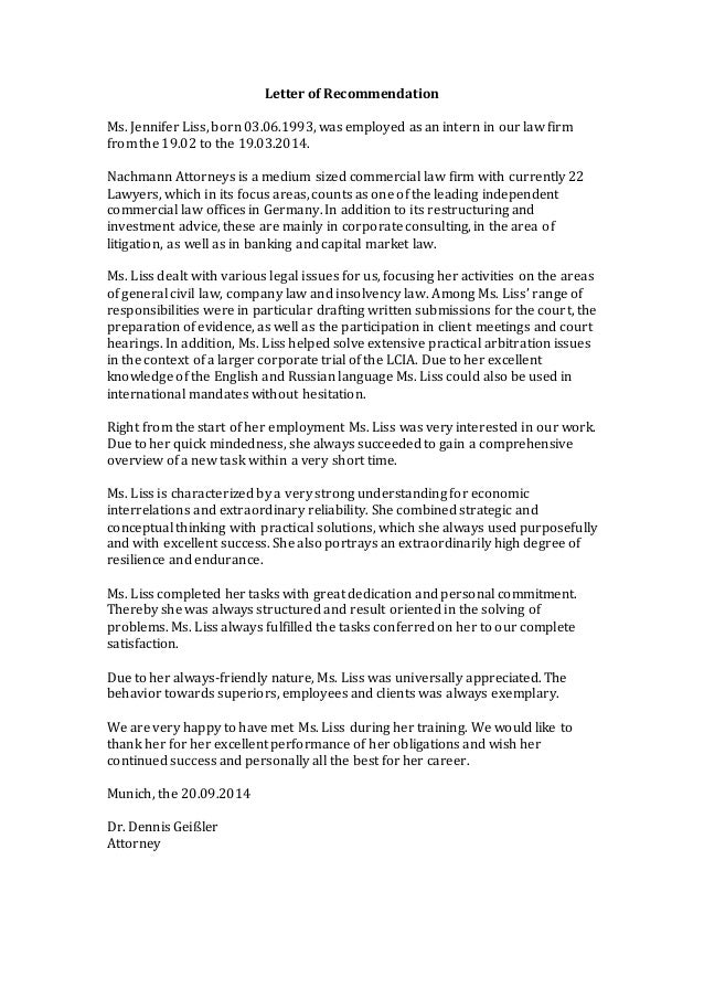 letter of recommendation nachmann letter of recommendation for masters degree