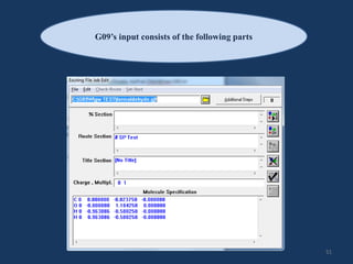G09’s input consists of the following parts
51
 