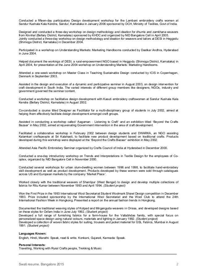 swati resume