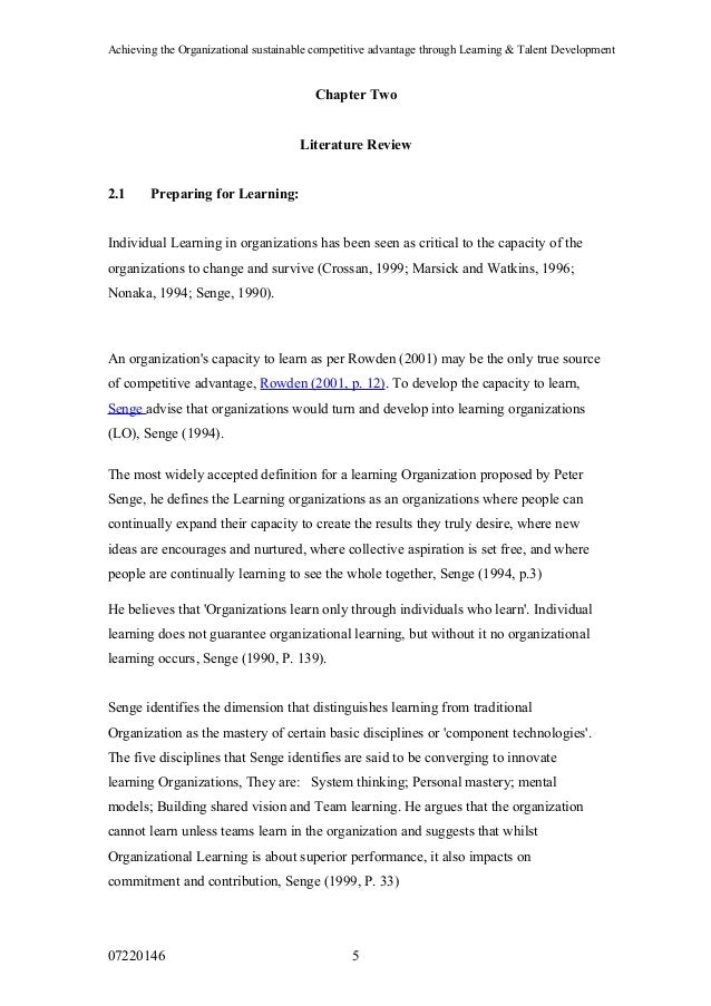 Dissertation organizational learning