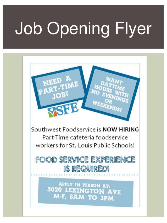 job opening flyer