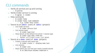OpenStack Cinder | PPTX