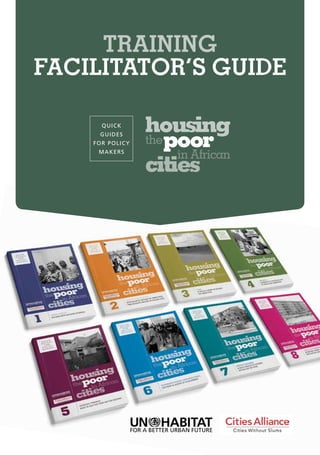 QUICK
GUIDES
FOR POLICY
MAKERS
training
FACILITATOR’S GUIDE
 