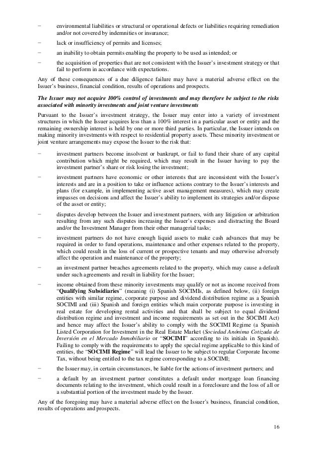 Prospectus Bond Issue