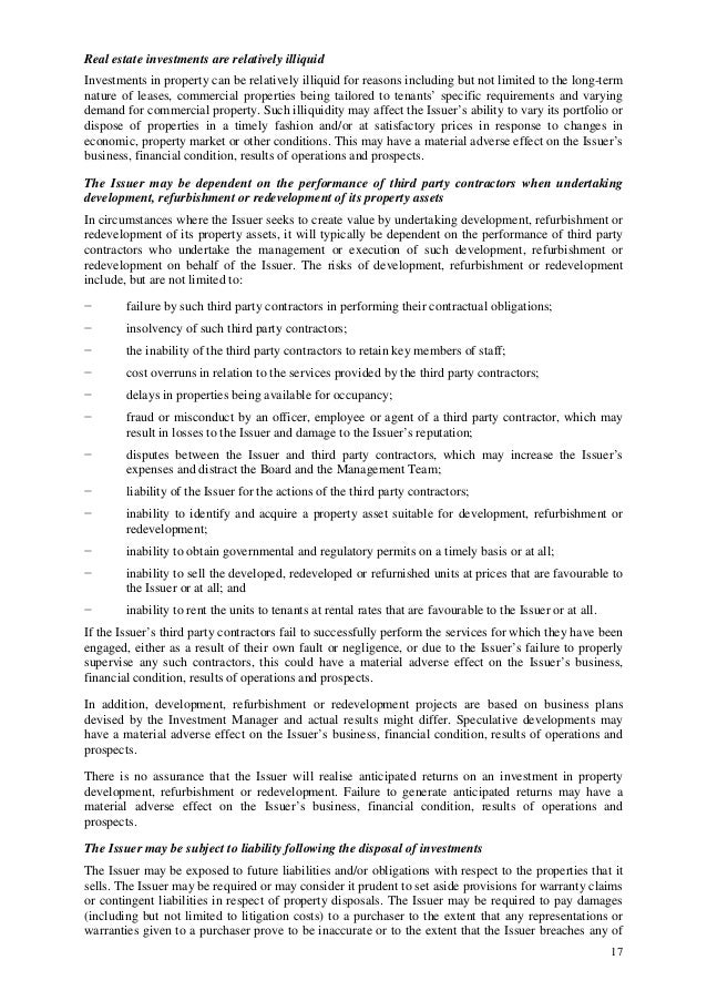 Prospectus Bond Issue